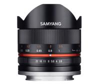 Samyang 8mm f/2.8 Fisheye II Sony E - Zwart