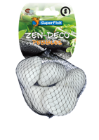 Superfish Zen Pebble Medium Wit - 450g Sierkeien voor Vijver Decoratie en Rust