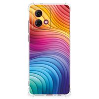 Shockproof Case voor Motorola Moto G84 Regenboog - thumbnail