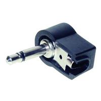 TRU COMPONENTS 1559796 Jackplug 3.5 mm Stekker, haaks Aantal polen: 2 Mono Zwart 1 stuk(s) - thumbnail