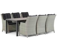 Garden Collections Buckingham/Young 217 cm dining tuinset 7-delig