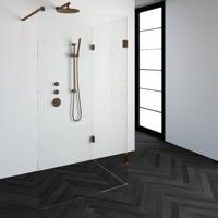 Sanituba Complete Profielloze Inloopdouche Reversed 90x110cm koper