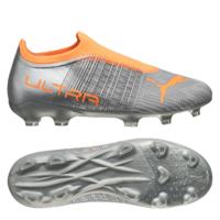 PUMA Ultra 3.4 Laceless FG/AG Instinct - Zilver/Oranje Kinderen