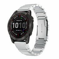 Stainless steel schakelband - Zilver - Garmin Epix Pro Gen 2 (51mm) / Quatix 7X / 6X & Tactix 7 (pro)