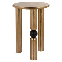 Richmond Ronde Bijzettafel Marshall 38cm - Goud - thumbnail