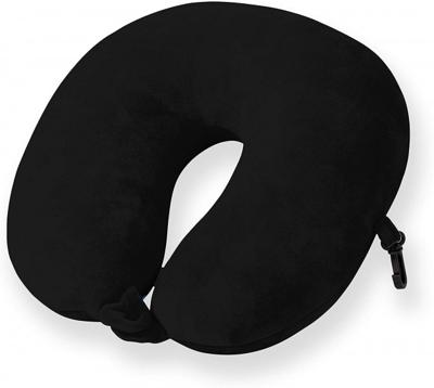 Cuddlebug nekkussen U vorm memoryfoam 30 cm zwart