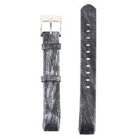 By Qubix - Lederen bandje Compatible met Fitbit Alta - Grijs - Compatible fitbit bandje