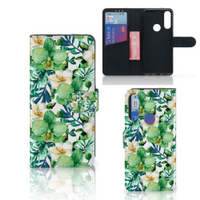 Alcatel 1S 2020 Hoesje Orchidee Groen