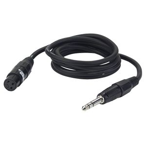 DAP FL03 verloopkabel 1x XLR female naar 1x Stereo jack 6m