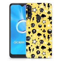 Silicone Back Case Alcatel 1SE (2020) Punk Geel