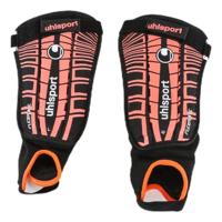 uhlsport Flex Plate Protectoren, unisex, zwart/neonrood, XXS