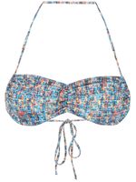 Sian Swimwear haut de bikini Halle à imprimé tweed - Bleu - thumbnail