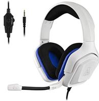 The G-LAB Korp COBALT Gaming Headset - Microfoon Stereo Hoofdtelefoon, Ultralicht, Basgitaar Headset - Microfoon 3,5 mm-Aansluiting voor PC PS4 PS5 Xbox One Mac Nintendo Switch Tablet Smartphone (Wit)