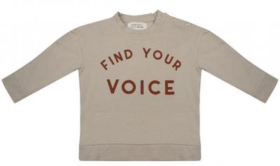 Little Indians sweater jongens katoen taupe Little Indians sweater jongens katoen taupe