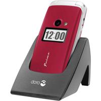 Primo by DORO 413 Senioren clamshell telefoon Met laadstation, SOS-knop Rood - thumbnail