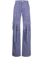 Blumarine jean droit à poches cargo - Violet