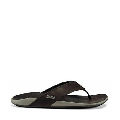 Olukai Nui nubuck teenslippers donkerbruin