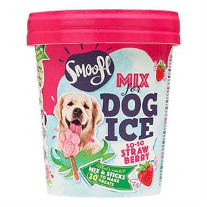 Smoofl Smoofl ijsmix voor honden aardbei