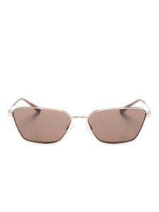 Emporio Armani lunettes de soleil carrées à logo gravé