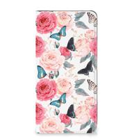 Xiaomi Redmi 12 4G Smart Cover Butterfly Roses - thumbnail