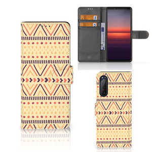 Sony Xperia 5II Telefoon Hoesje Aztec Yellow