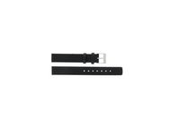 Horlogeband Skagen 355SSLW / 355SSLB Leder Zwart 14mm - thumbnail