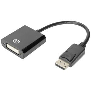 Digitus DB-340414-001-S DisplayPort-kabel DisplayPort / DVI Aansluitkabel DisplayPort-stekker, DVI-I 24+5-polige bus 0.15 m Zwart Afgeschermd (dubbel),