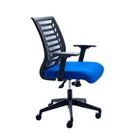 Rocada Bureaustoel met ingespoten schuim, zeer comfortabel, ergonomische en verstelbare bureaustoel, blauw