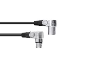 OMNITRONIC XLR cable 3pin 1.5m 90Â° bk