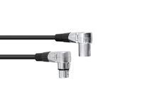 OMNITRONIC XLR cable 3pin 1.5m 90Â° bk - thumbnail