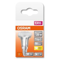 OSRAM 4058075433243 LED-lamp Energielabel F (A - G) E14 Reflector 1.5 W = 25 W Warmwit (Ø x l) 39 mm x 67 mm 1 stuk(s) - thumbnail