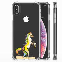 Apple iPhone Xs Max Stevig Bumper Hoesje Horse Color