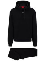 HUGO logo-print cotton tracksuit set - Noir