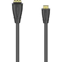 Hama 00205167 HDMI Adapterkabel [1x HDMI-bus - 1x Mini-HDMI-stekker] Zwart 10 cm - thumbnail