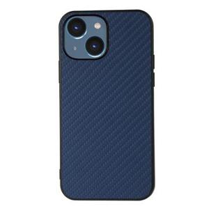 iPhone 15 Hybrid Case - Koolstofvezel - Blauw