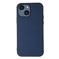 iPhone 15 Hybrid Case - Koolstofvezel - Blauw