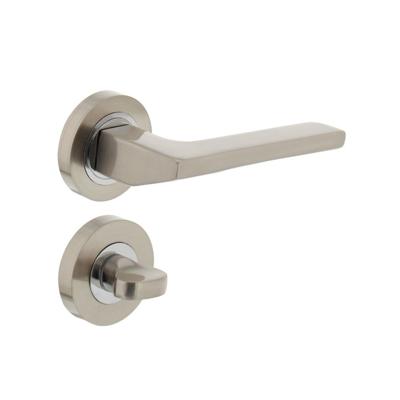 Intersteel Deurkruk Ben op rozet met toilet-/badkamersluiting - nikkel mat Intersteel Deurkruk Ben op rozet met toilet-/badkamersluiting - nikkel mat