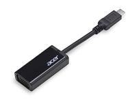 Acer Adapter/voeding (USB Type-C naar VGA adapter voor alle notebooks en 2-in-1s met Type-C aansluiting) zwart