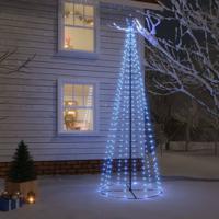 VidaXL Kegelkerstboom 310 LED&apos;s 100x300 cm blauw - thumbnail