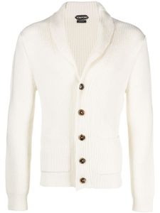 TOM FORD cardigan à col châle - Blanc