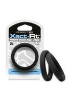 #18 Xact-Fit Cockring 2-Pack - Black