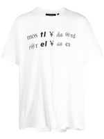 Mostly Heard Rarely Seen t-shirt en coton à imprimé graphique - Blanc