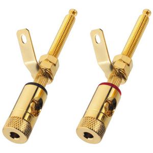 Monacor BP-270G kabel-connector speaker terminals Goud