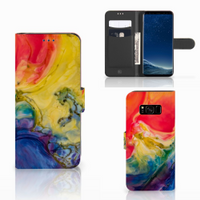 Hoesje Samsung Galaxy S8 Watercolor Dark