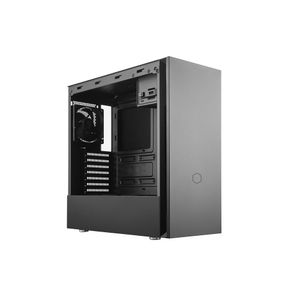 Cooler Master Silencio S600 TG Midi-tower PC-behuizing Zwart 2 voorgeïnstalleerde ventilators, Zijvenster, Stoffilter, Geluidsdemping