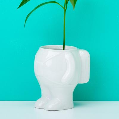 Astronaut Bloempot - Groot/Wit Astronaut Bloempot - Groot/Wit
