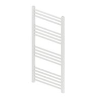 Designradiator Boss & Wessing Vertico Multirail 100x60 cm Wit Zij-Onderaansluiting Boss & Wessing