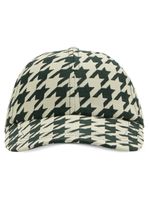 Burberry casquette à motif pied-de-poule - Blanc - thumbnail