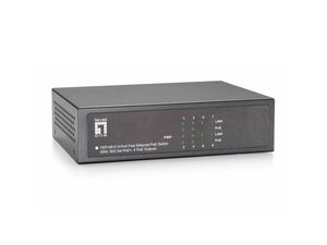 LevelOne FEP-0812 netwerk-switch Fast Ethernet (10/100) Power over Ethernet (PoE) Zwart