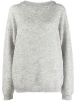 Acne Studios pull ample en mohair mélangé - Gris